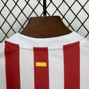 Conjunto Kit Infantil Atlético de Madrid Home 2025/26 - Nike Torcedor - Branca/Vermelha
