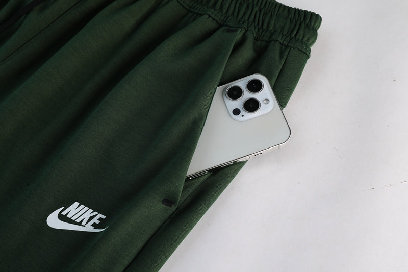 Kit Conjunto Nike Tech Fleece - Jaqueta e Calça- Verde