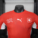 Camisa Seleção Suíça Home 2026/27 - Puma Jogador Masculina - Vermelha/Branca