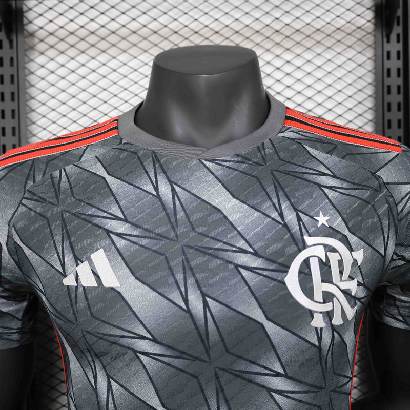 Camisa Flamengo Third 2024/25 - Adidas Jogador Masculina - Preta/Vermelha