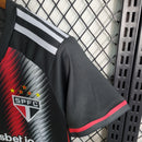 Conjunto Kit Infantil São Paulo Third 2023/24 - Adidas Torcedor - Preta/Vermelha