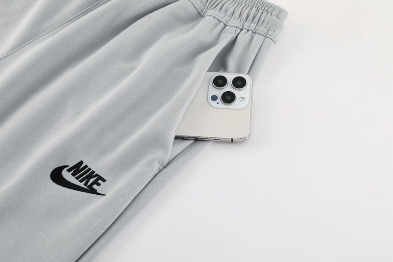 Kit Conjunto Nike Tech Fleece - Jaqueta e Calça- Cinza/Preta