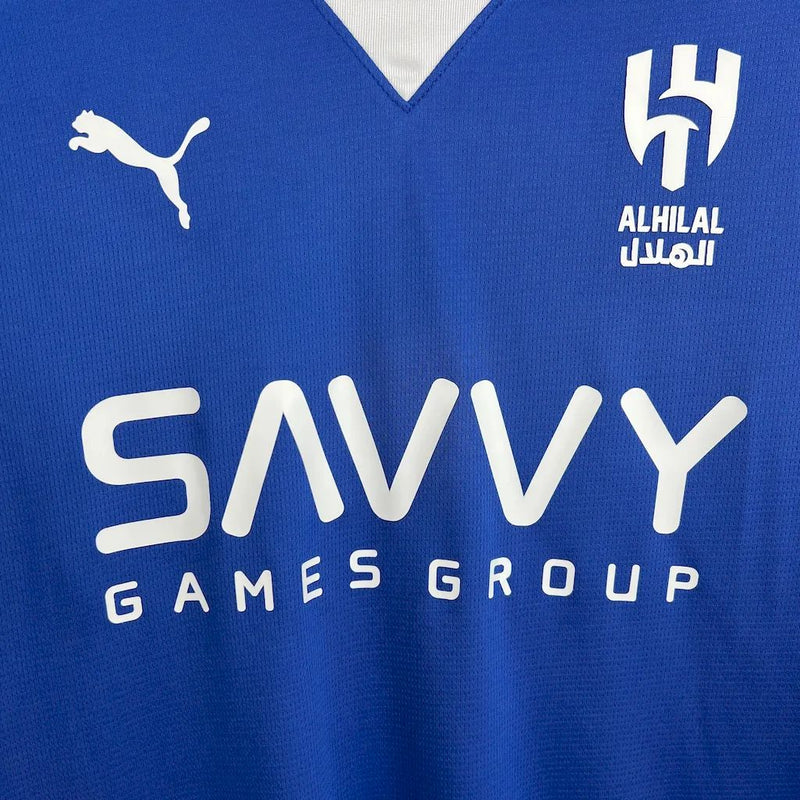 Camisa Al-Hilal Edição Comemorativa 2024/25 - Puma Torcedor Masculina - Azul/Branca