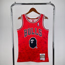 Camisa Regata NBA Chicago Bulls x Bape N°93 - Vermelha/Preta