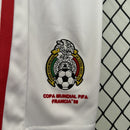 Conjunto Kit Infantil Seleção México Home 1998/99 - Aba Sport Retrô - Verde/Branca