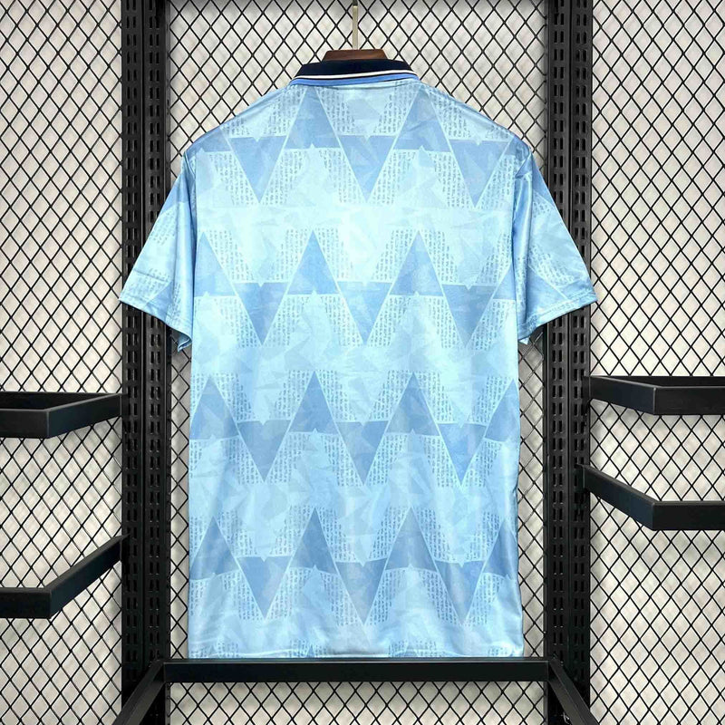 Camisa Manchester City Home 1989/1991 - Umbro Retrô Masculina - Azul/Preta