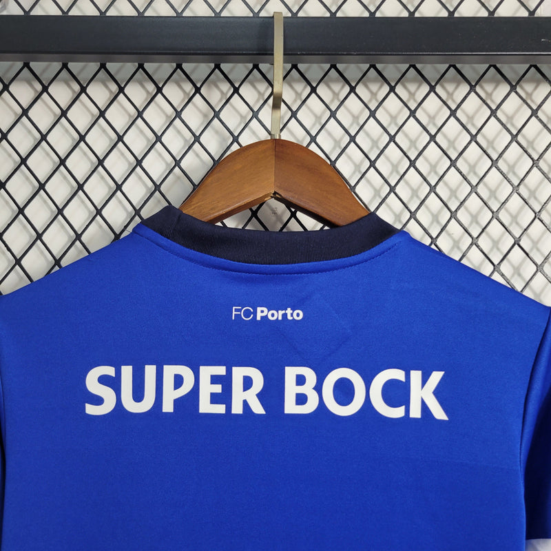 Kit Infantil Porto Home 2023/24 - New Balace Torcedor - Azul/Branca
