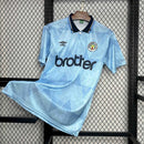 Camisa Manchester City Home 1989/1991 - Umbro Retrô Masculina - Azul/Preta