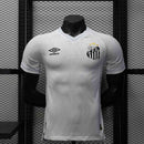 Camisa Santos Home 2025/26 - Umbro Jogador Masculina - Branca/Preta