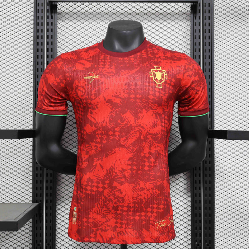 Camisa Seleção Portugal Edição Especial CR7 2024/25 - Comma Jogador Masculina - Vermelha