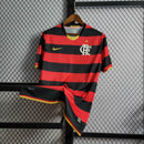 Camisa Pronta Entrega Flamengo Home 2008/09 - Nike Retrô Masculina - Vermelha/Preta