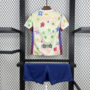 Conjunto Kit Infantil Barcelona Edição Especial 2025/26 - Nike Torcedor - Bege/Azul