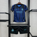 Conjunto Kit Infantil Inter de Milão Home 2025/26 - Nike Torcedor - Preta/Azul