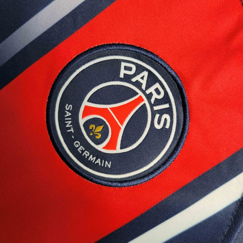 Camisa PSG Manga Longa Home 2023/24 - Nike Torcedor Masculina - Azul/Vermelha