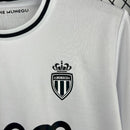 Camisa Mônaco Away 2025/26 - Mizuno Torcedor Masculina - Branca/Preta