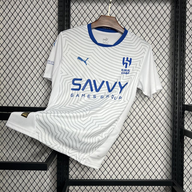 Camisa Al-Hilal Away 2024/25 - Puma Torcedor Masculina - Branca/Azul