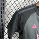 Conjunto Kit Infantil Inter Miami Away 2025/26 - Adidas Torcedor - Preta/Rosa