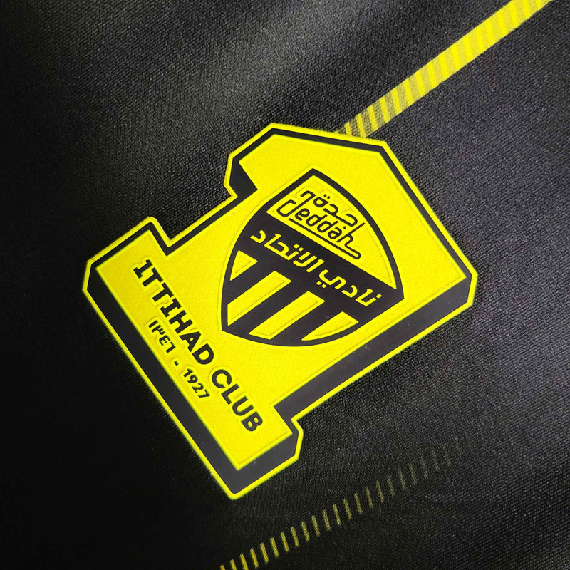Camisa Al-Ittihad Third 2023/24 - Nike Torcedor Masculina - Preta/Amarela