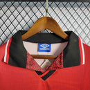 Camisa Manchester United Home 1994/96 - Umbro Retrô Masculina - Vermelha/Preta