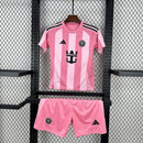 Conjunto Kit Infantil Inter Miami Home 2025/26 - Adidas Torcedor - Rosa/Preta