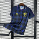 Camisa Seleção Escócia Home 1994\96 - Umbro Retrô Masculina - Azul/Preta