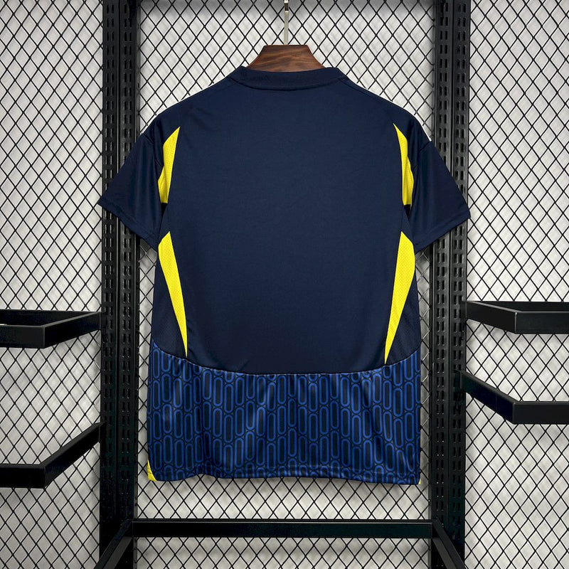 Camisa Al-Nassr Away 2024/25 - Adidas Torcedor Masculina - Azul/Amarela