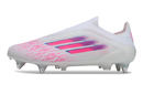 Chuteira Campo F50 - Trava Mista Adidas - Branca/Rosa