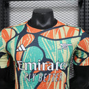 Camisa Arsenal Treino 2025/26 - Adidas Jogador Masculina - Laranja/Verde