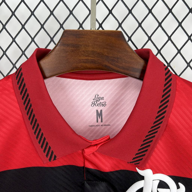 Camisa Flamengo 1995/96 - Retrô Masculina - Vermelha/Preta