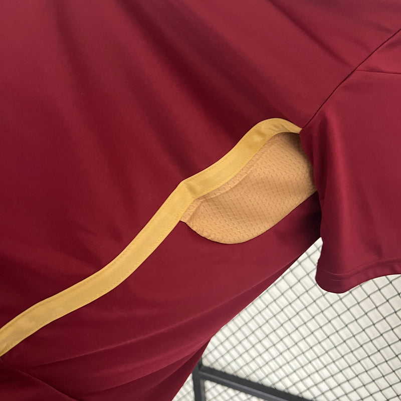 Camisa Seleção Venezuela Home 2024/25 - Adidas Torcedor Masculina - Bordo/Dourada