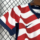 Conjunto Kit Infantil Seleção EUA Home 2026/27 - Nike Torcedor - Branca/Vermelha