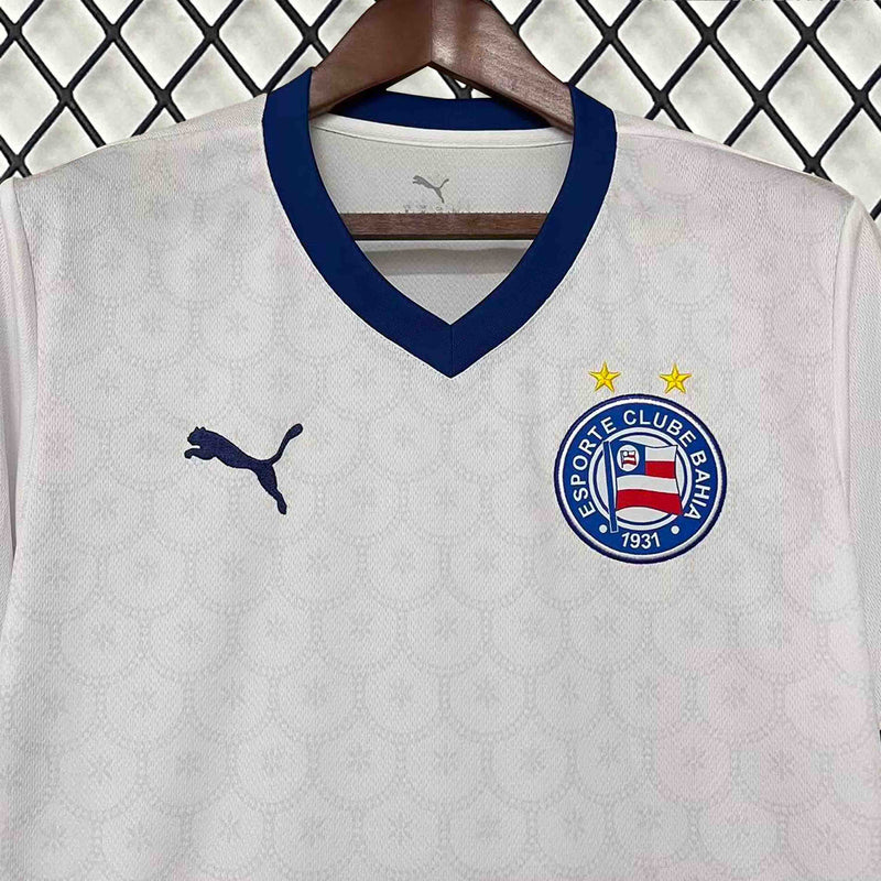Camisa Bahia Home 2025/26 - Puma Torcedor Masculina - Branca/Azul