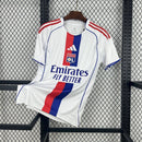 Camisa Lyon Home 2025/26 - Adidas Torcedor Masculina - Branca/Vermelha