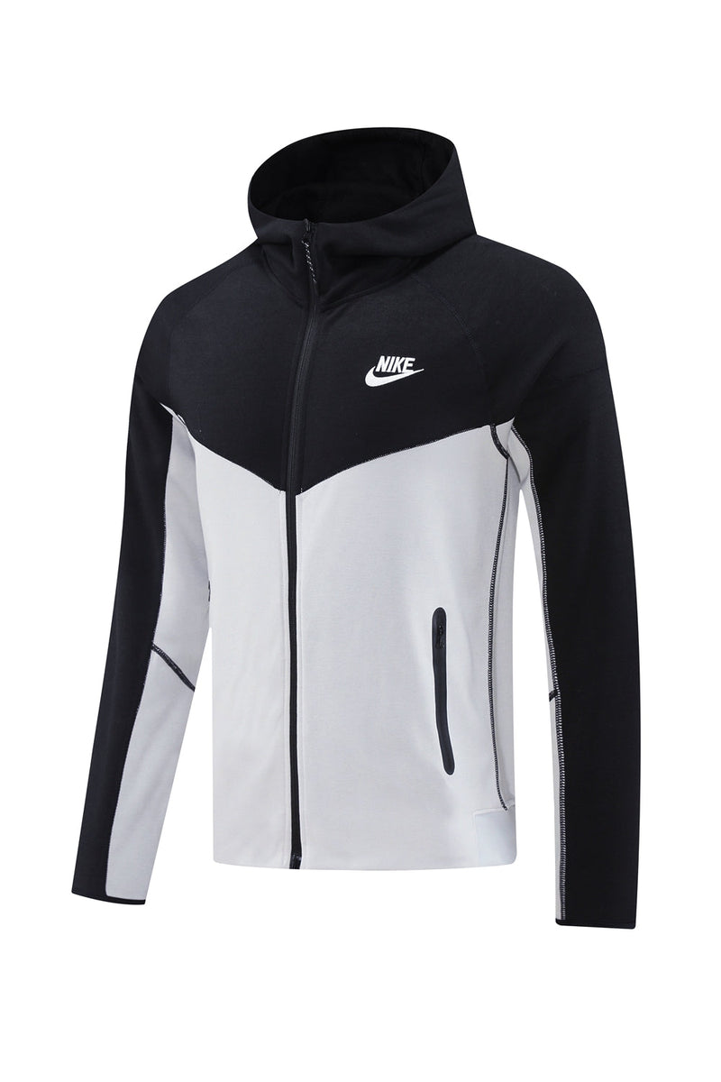 Kit Conjunto Nike Tech Fleece - Jaqueta e Calça- Preta/Cinza