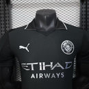 Camisa Manchester City Black 2025/26 - Puma Jogador Masculina - Preta/Branca