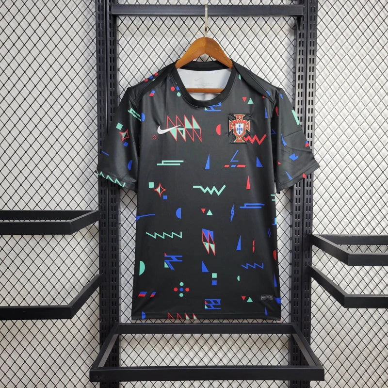 Camisa Seleção Portugal Treino 2024/25 - Nike Torcedor Masculina - Preta