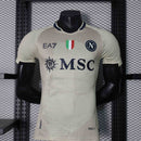 Camisa Napoli 2024/25 - EA7 Jogador Masculina - Creme/Preta