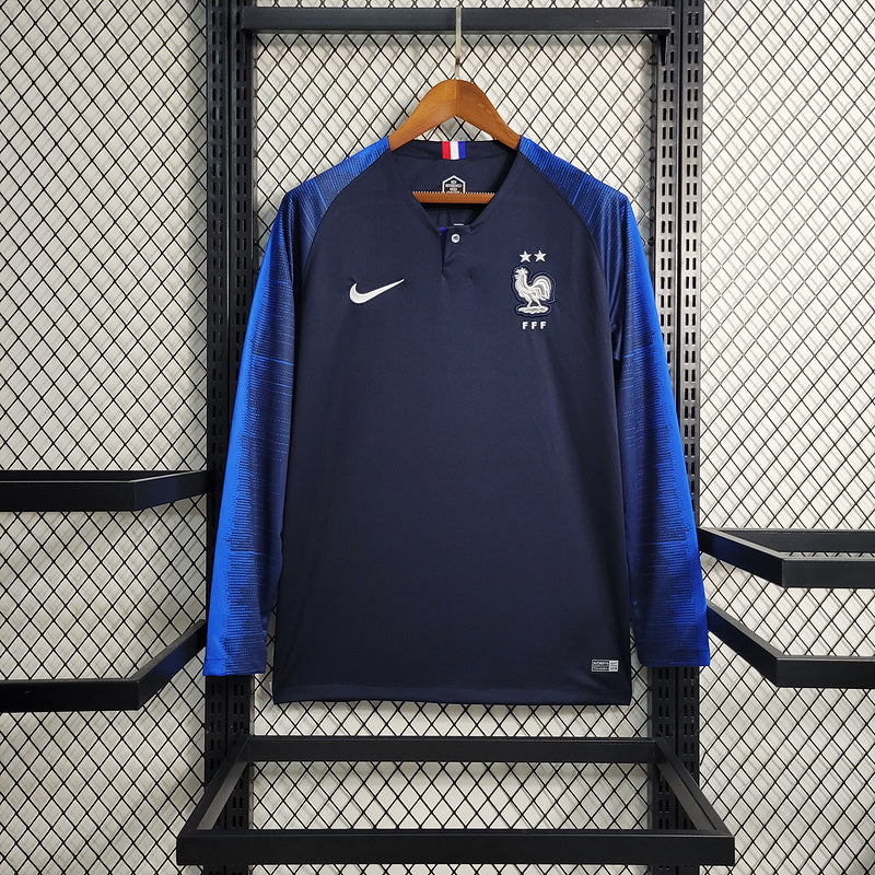 França - Nike -camisa longa -Azul