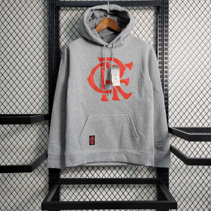 Moletom Flamengo Nike - Cinza/Vermelha