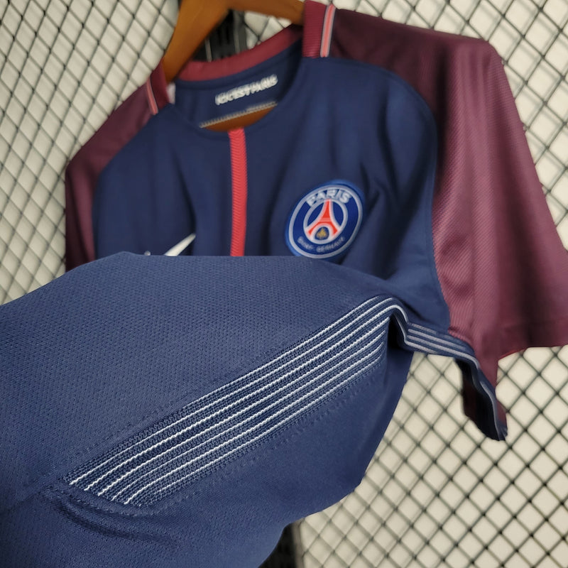 Camisa PSG Home 2017/18 - Nike Retrô Masculina - Azul/Bordo