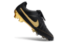 Chuteira Campo Nike Tiempo Legend - Preta/Dourada