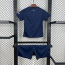 Conjunto Kit Infantil PSG Home 2024/25 - Nike Torcedor - Azul/Vermelha