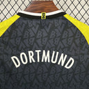 Camisa Manga Longa Borussia Dortmund Away 1995/96 - Nike Retrô Masculina - Preta/Amarela