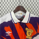 Camisa Seleção Escócia Away 1991/93 - Umbro Retrô Masculina - Branca/Laranja