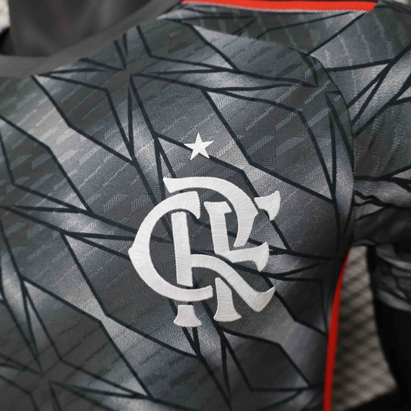 Camisa Flamengo Third 2024/25 - Adidas Jogador Masculina - Preta/Vermelha