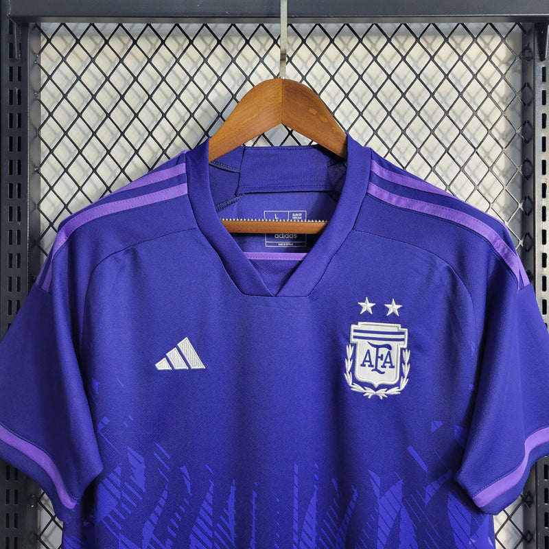 Azul - Roxa - Prata - Adidas - Argentina - Dri fit - Png - Messi - Camisa - Seleção - Lionel  - Copa do mundo - Estrela - Aeroready