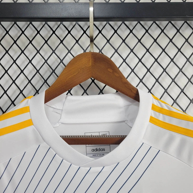Camisa Los Angeles Galaxy Home 2024/25 - Adidas Torcedor Masculina - Branca/Azul