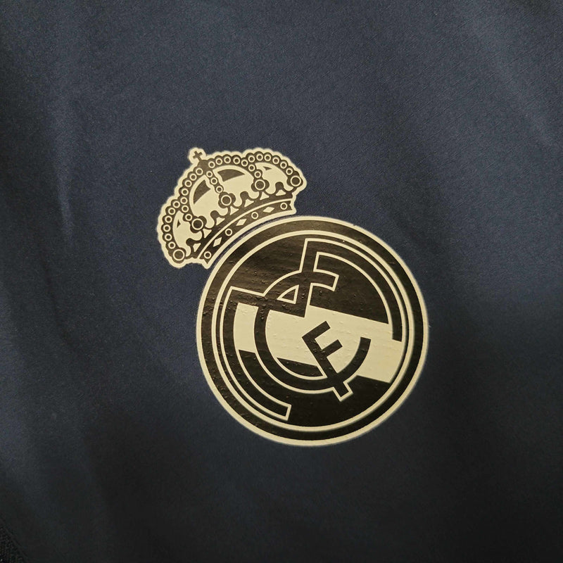 Jaqueta Corta Vento Real Madrid Adidas - Azul/Amarela