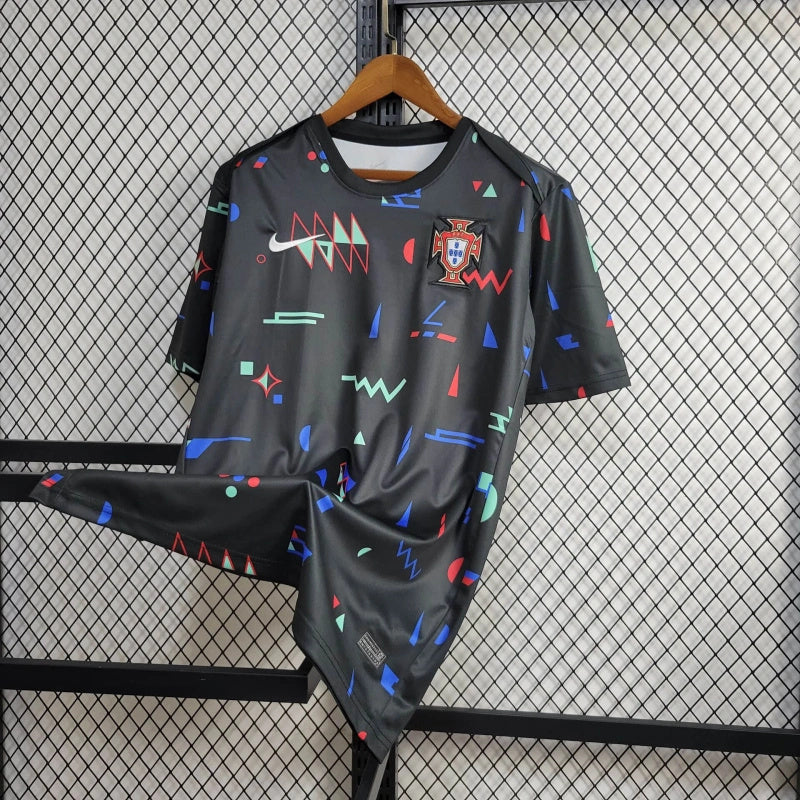 Camisa Seleção Portugal Treino 2024/25 - Nike Torcedor Masculina - Preta