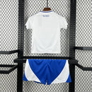 Conjunto Kit Infantil Cruzeiro Away 2026/27 - Adidas Torcedor - Branca/Azul
